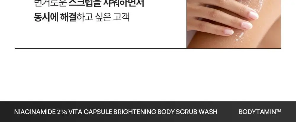 [NEW] 비욘드 바디타민 나이아신아마이드 B3 2% 비타 캡슐 브라이트닝 바디 스크럽 워시 500ml 상세페이지 41